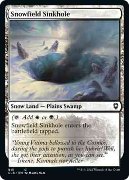 Snowfield Sinkhole [915] [Commander Legends: Battle for Baldur's Gate] [Non-Foil]