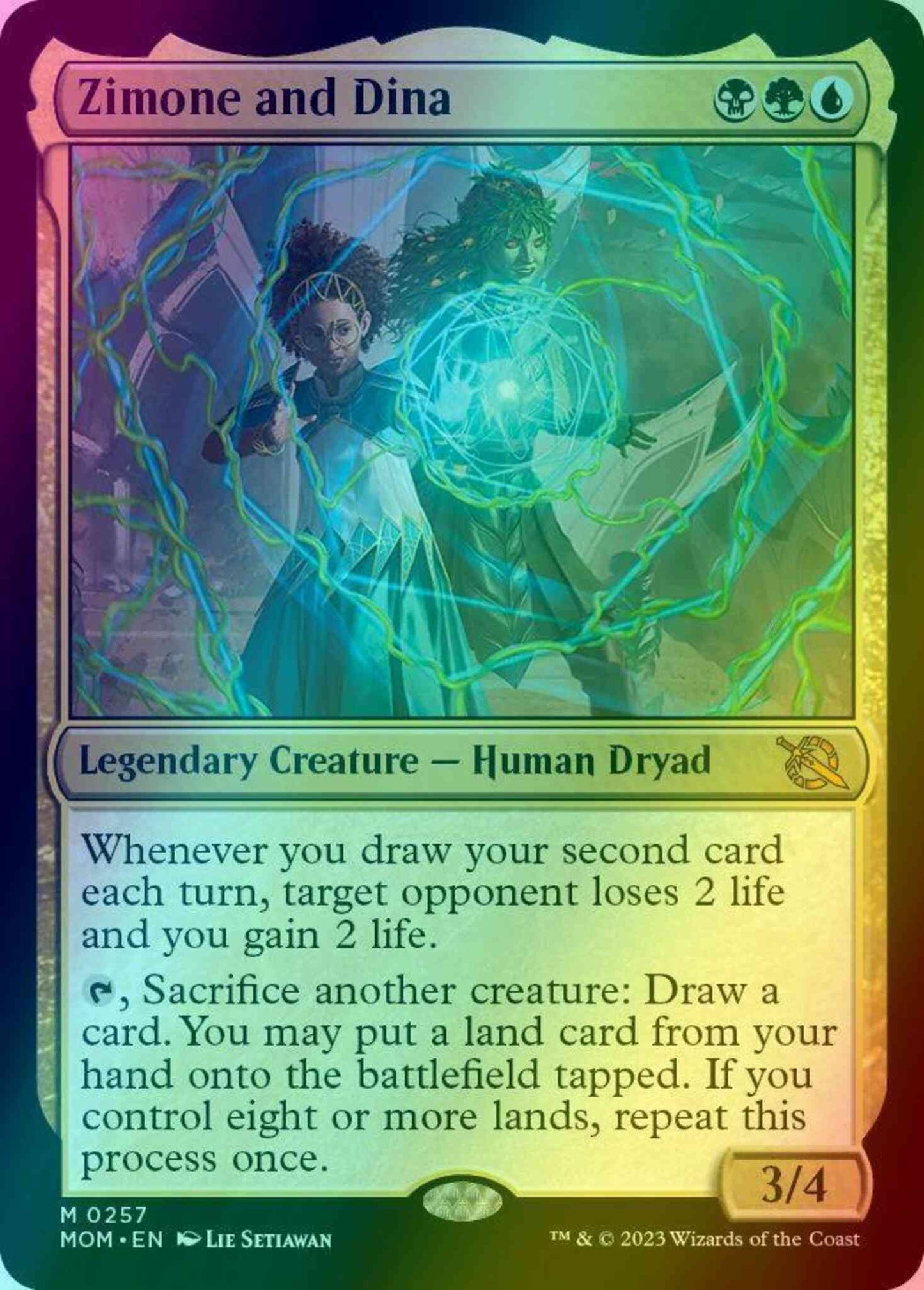 Zimone and Dina [257] [March of the Machine] [Foil]