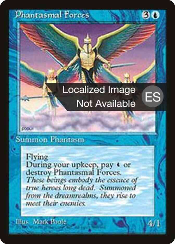 Phantasmal Forces - Portuguese [88] [Fourth Edition Black Border: Portuguese] [Non-Foil]