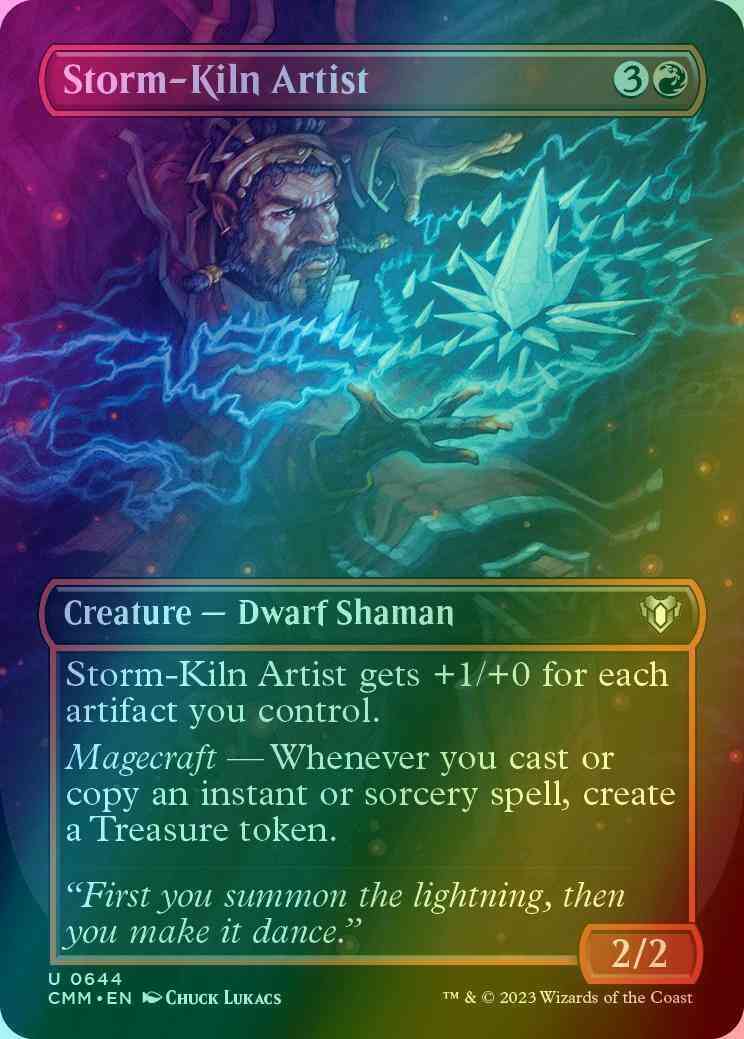 Storm-Kiln Artist [644] [Borderless] [Commander Masters] [Foil]