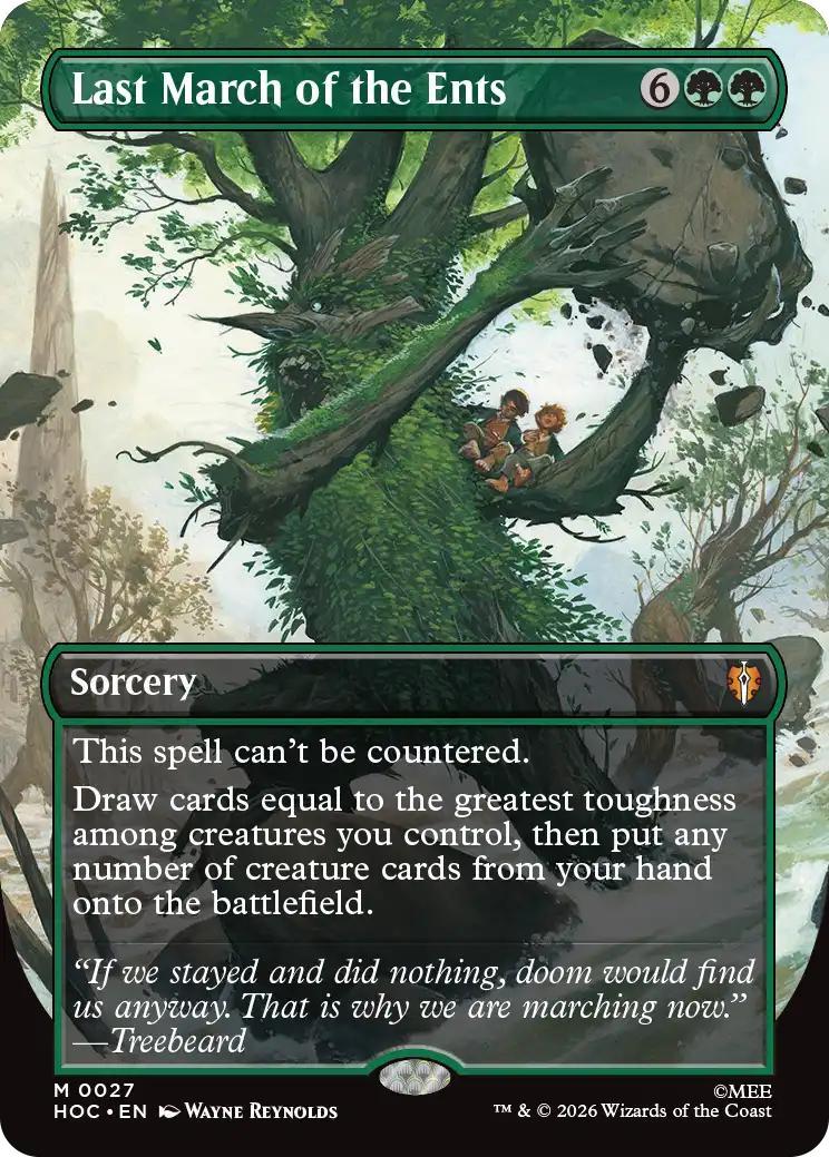 Last March of the Ents [27] [Borderless] [Classic Artist] [The Hobbit: Commander] [Non-Foil]
