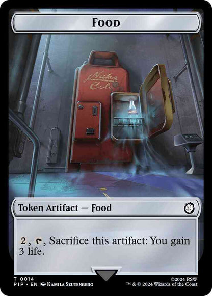 Food Token (14) // Human Knight Token (02) [Fallout: Tokens] [Non-Foil]