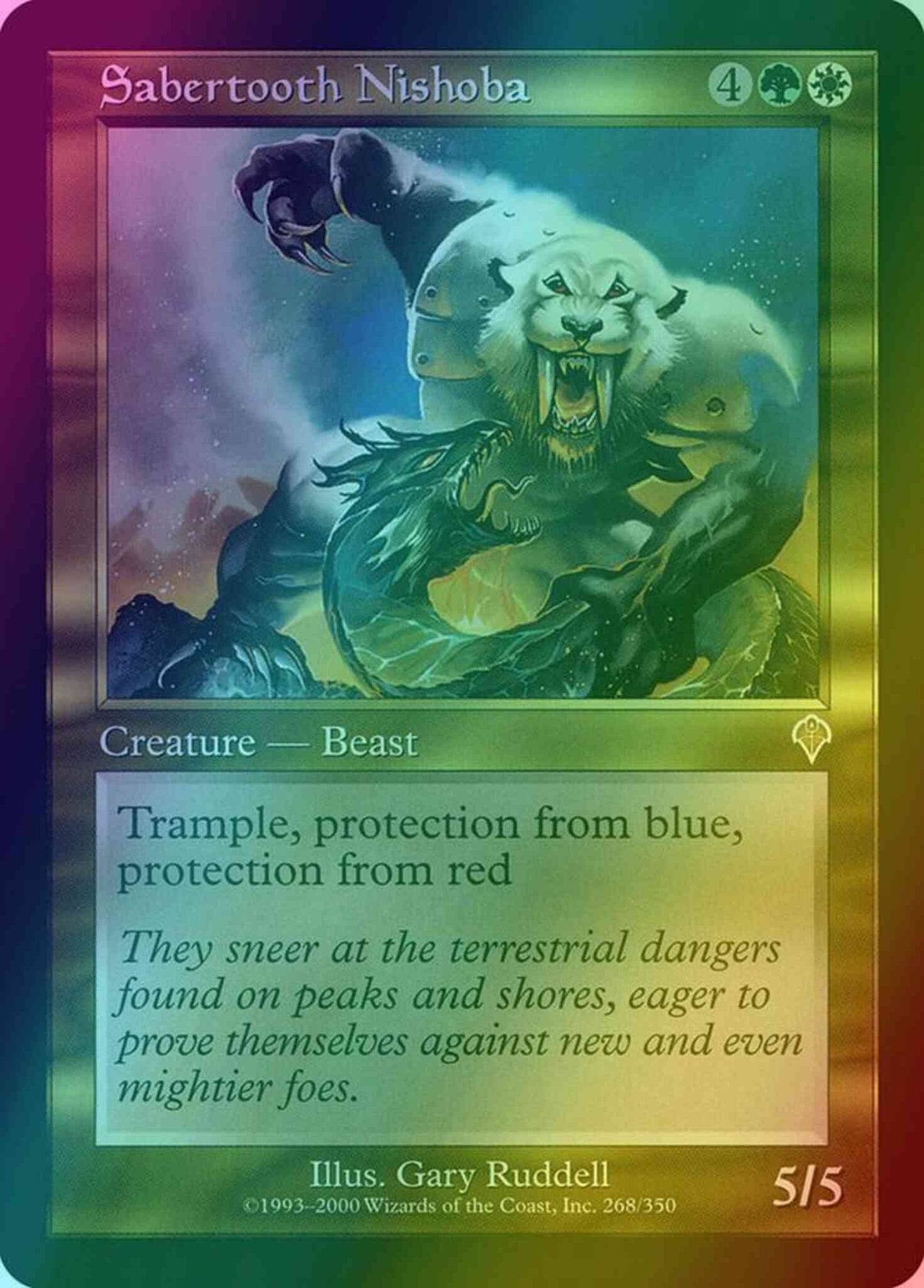 Sabertooth Nishoba [268] [Invasion] [Foil]
