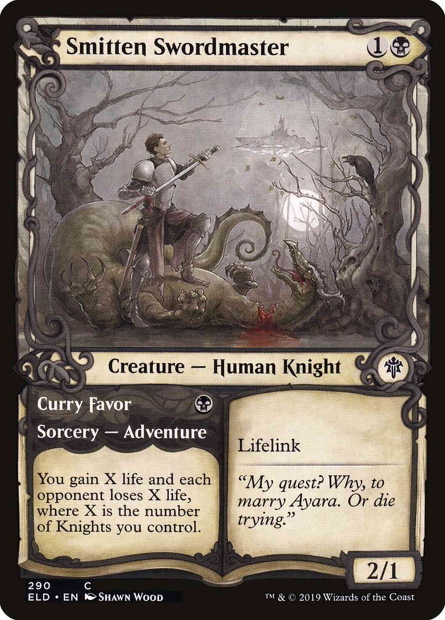 Smitten Swordmaster // Curry Favor [290] [Adventure Showcase] [Throne of Eldraine] [Non-Foil]