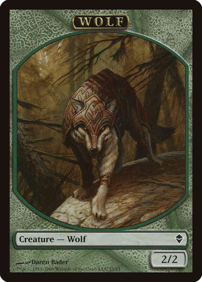 Wolf Token [11] [Zendikar Tokens] [Non-Foil]