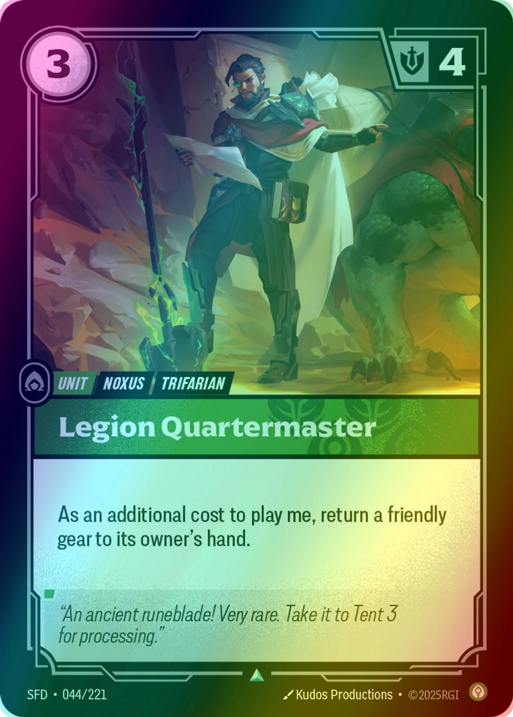 Legion Quartermaster - 044/221 [Spiritforged] [Foil]