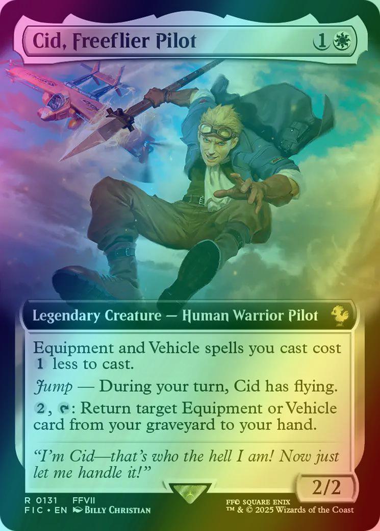 Cid, Freeflier Pilot [131] [Extended Art] [FINAL FANTASY: Commander] [Foil]