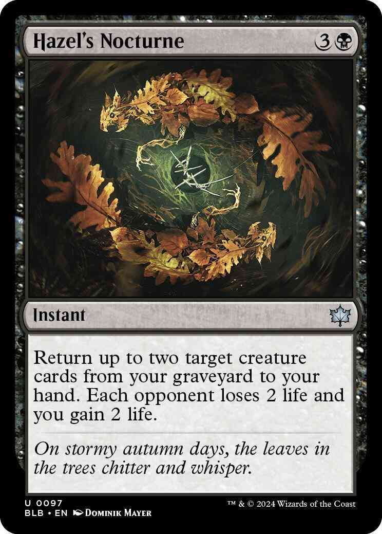 Hazel's Nocturne [97] [Bloomburrow] [Non-Foil]