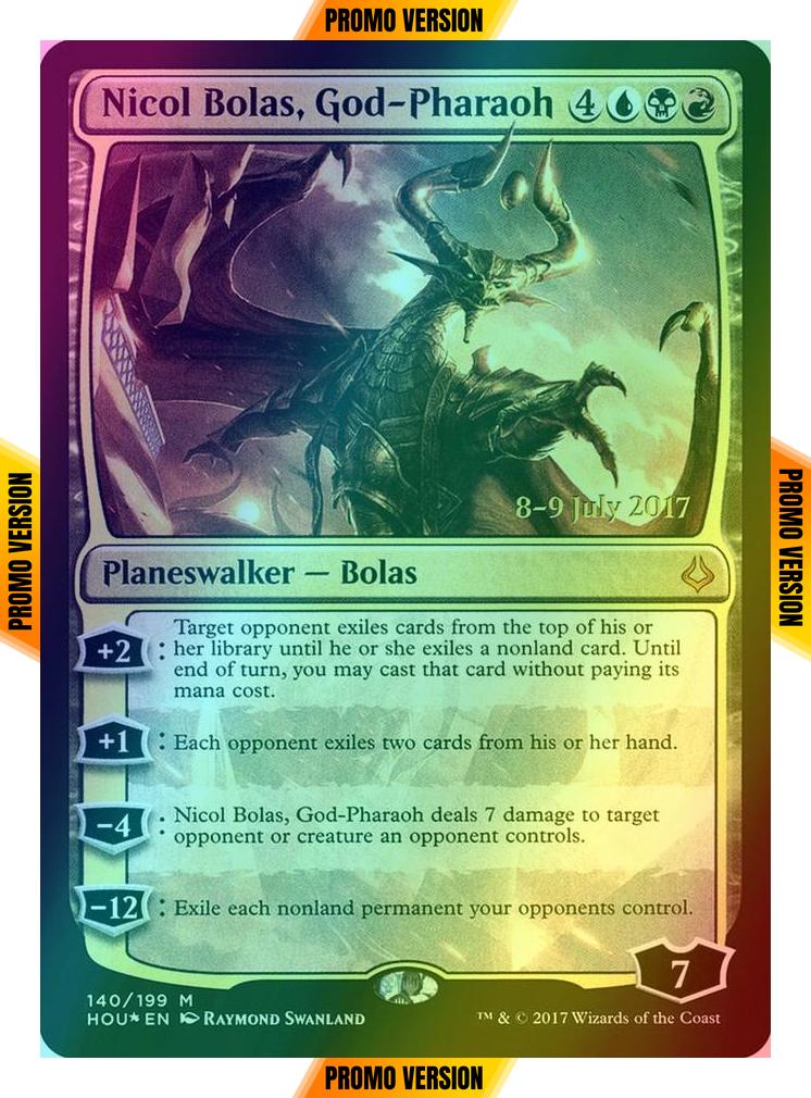 Nicol Bolas, God-Pharaoh [140s] [Hour of Devastation Promos] [Foil]