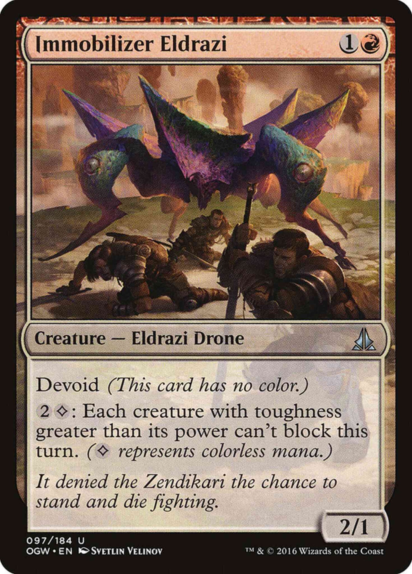 Immobilizer Eldrazi [97] [Oath of the Gatewatch] [Non-Foil]