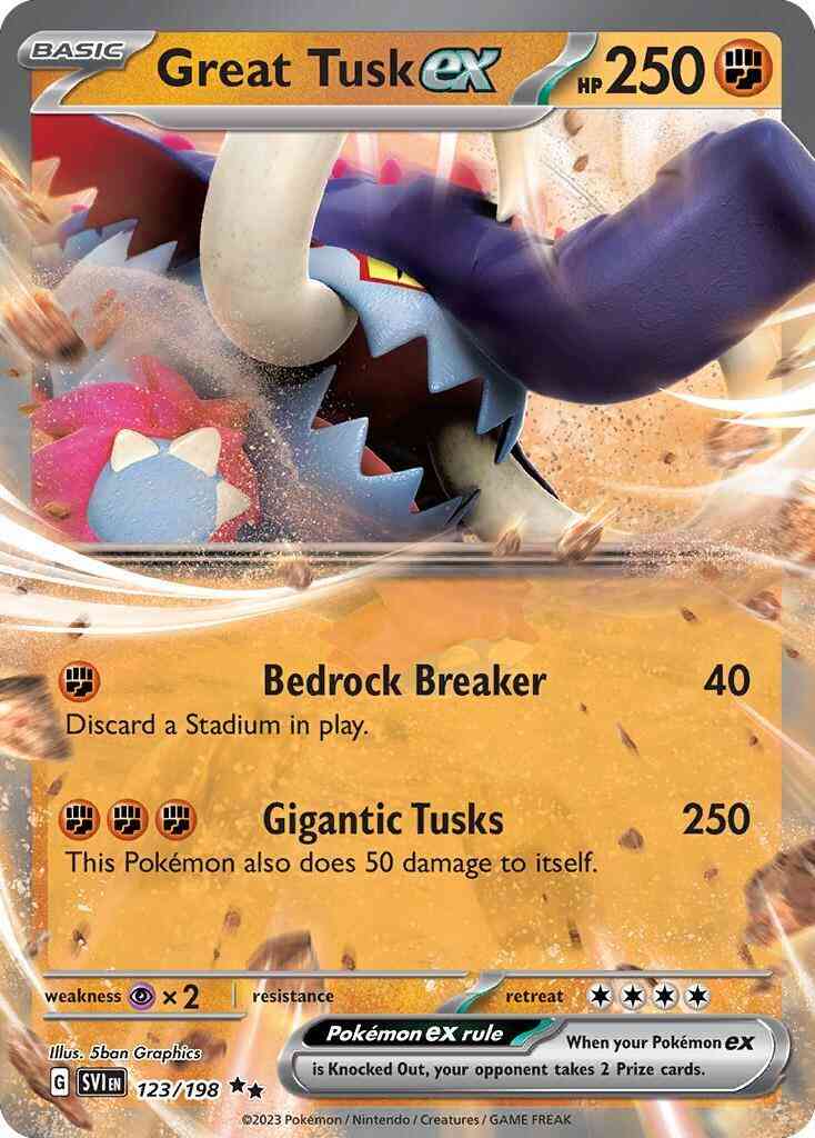 Great Tusk ex - 123/198 - Double Rare [sv01-123] [Ultra]