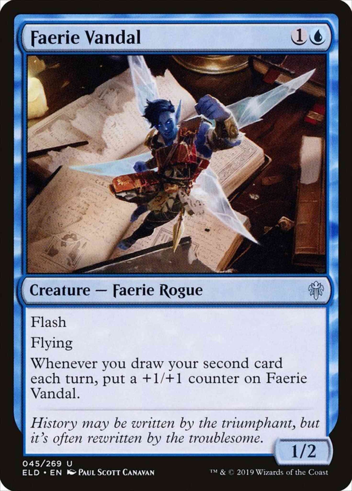 Faerie Vandal [45] [Throne of Eldraine] [Non-Foil]