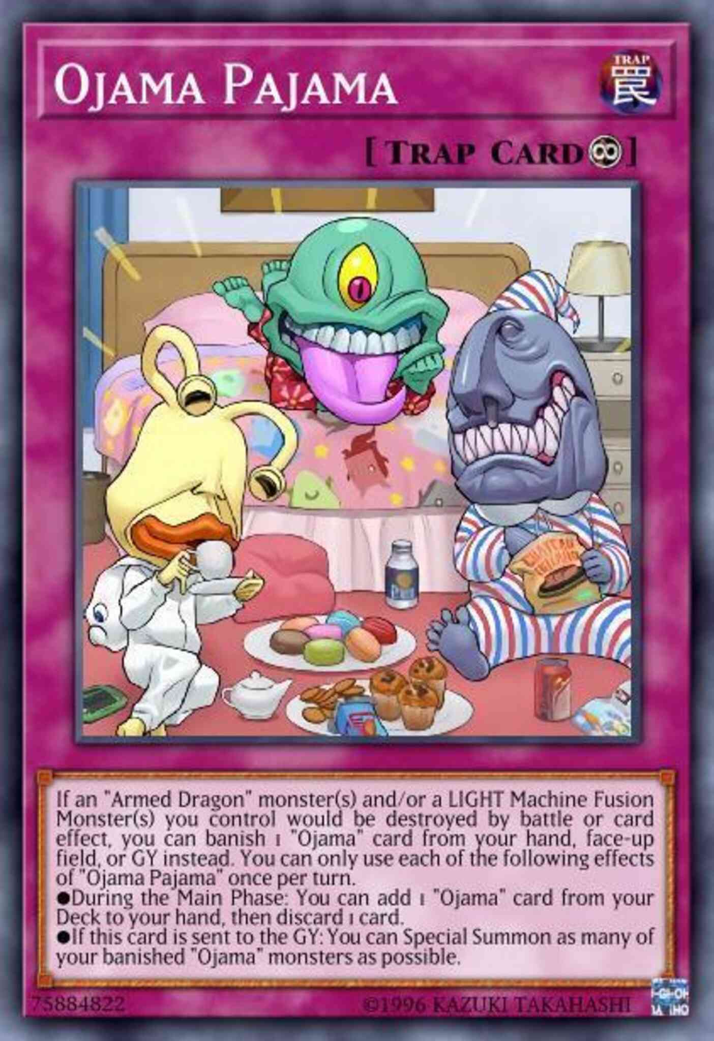 Ojama Pajama - LED2-EN024 - Rare - 1st Edition