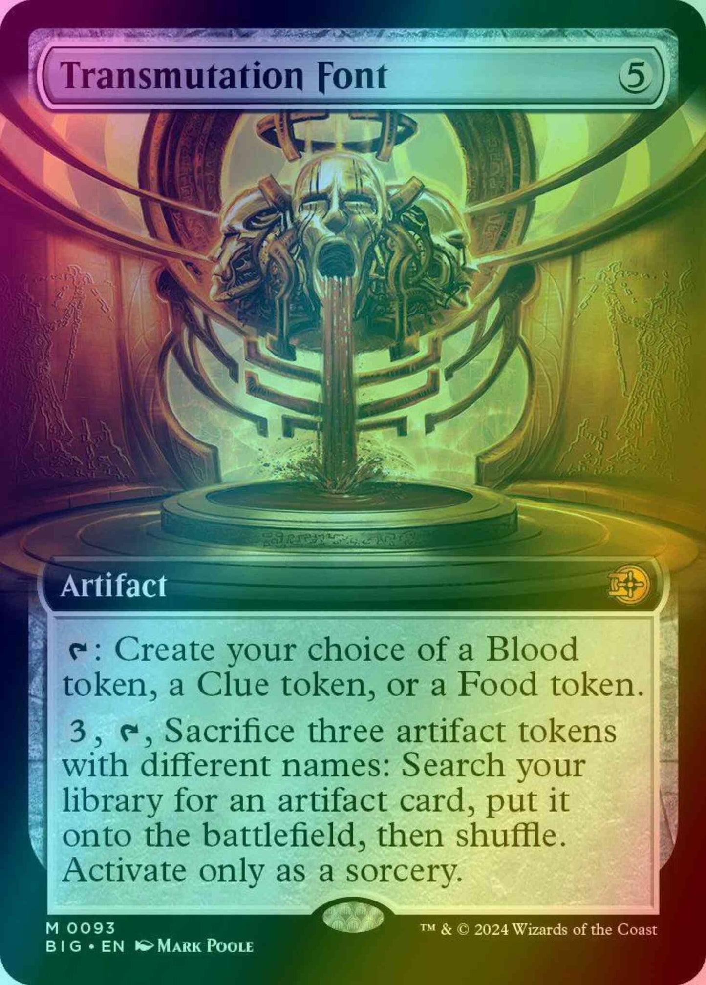 Transmutation Font [93] [Extended Art] [The Big Score] [Foil]