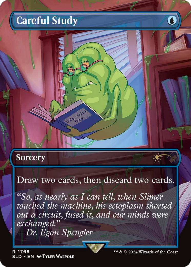Careful Study [1768] [Borderless] [The Real Ghostbusters] [Secret Lair Drop] [Non-Foil]