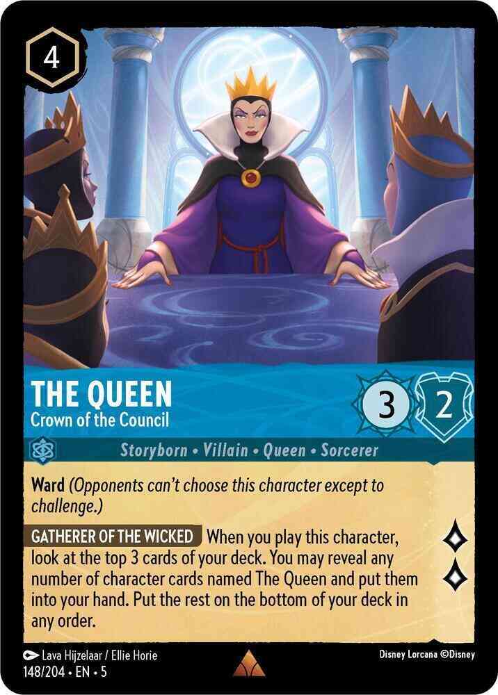 The Queen - Crown of the Council - 148/204 [Shimmering Skies] [Non-Foil]