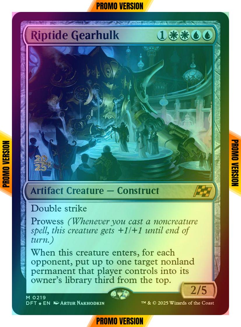 Riptide Gearhulk [219s] [Prerelease] [Aetherdrift: Promos] [Foil]
