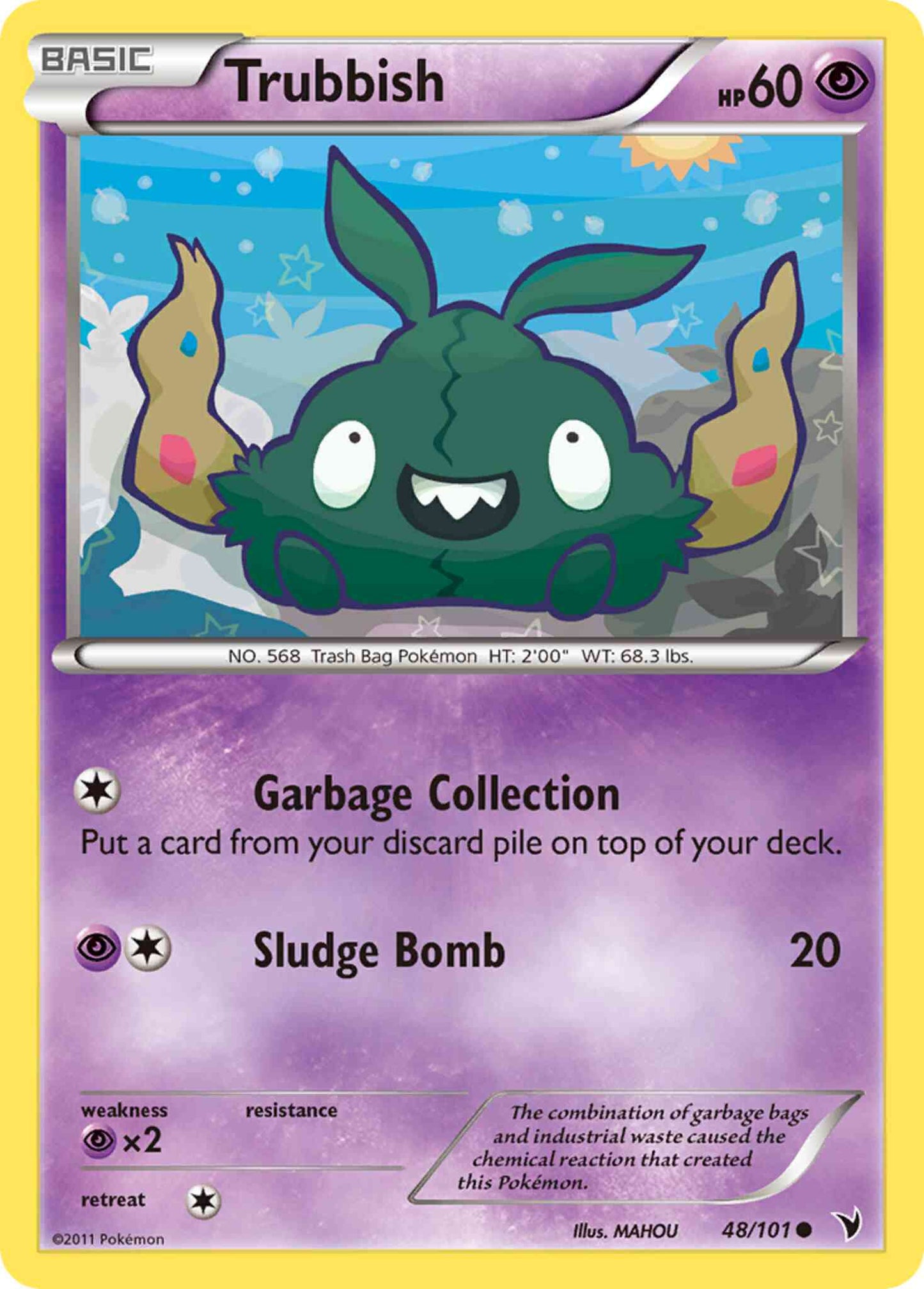 Trubbish - 48/101 - Common [bw3-48] [Non-Holo]
