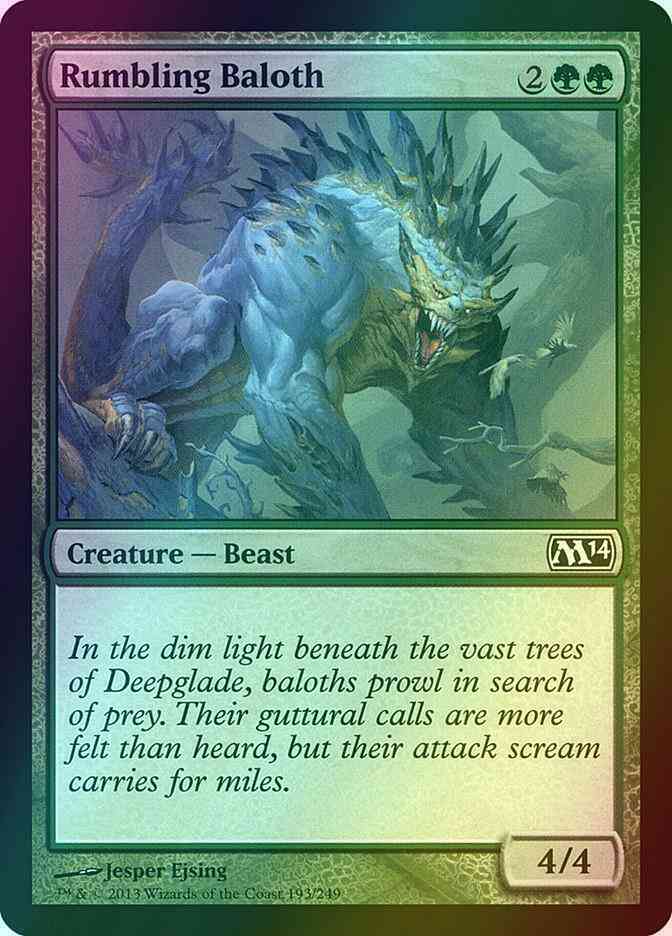 Rumbling Baloth [193] [Magic 2014] [Foil]