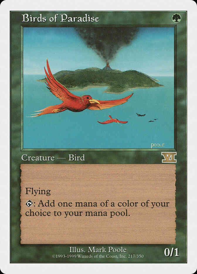 Birds of Paradise [217] [Classic Sixth Edition] [Non-Foil]