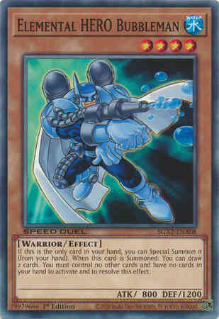 Elemental HERO Bubbleman - SGX2-ENA08 - Common - 1st Edition