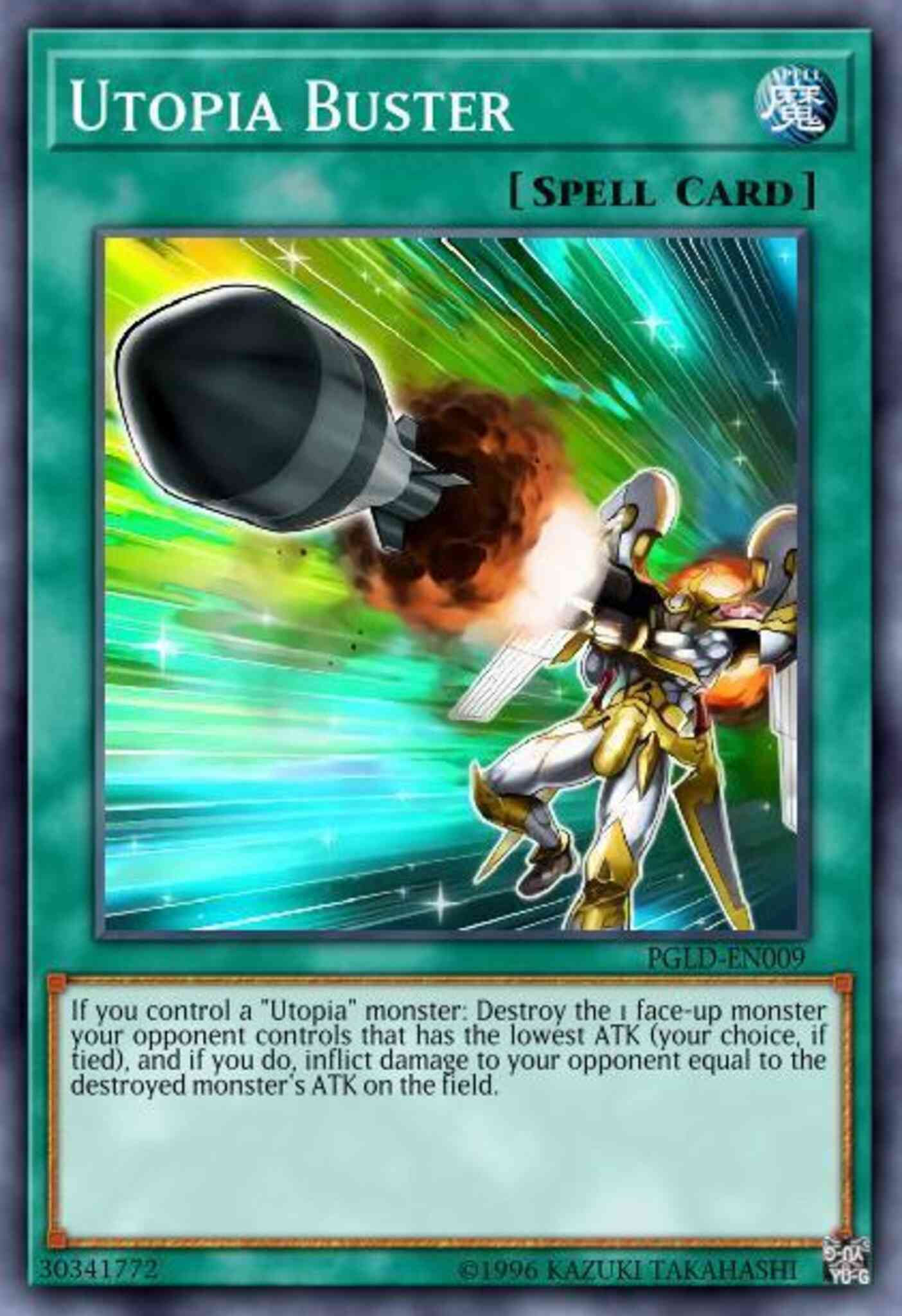Utopia Buster - PGLD-EN009 - Gold Secret Rare - 1st Edition