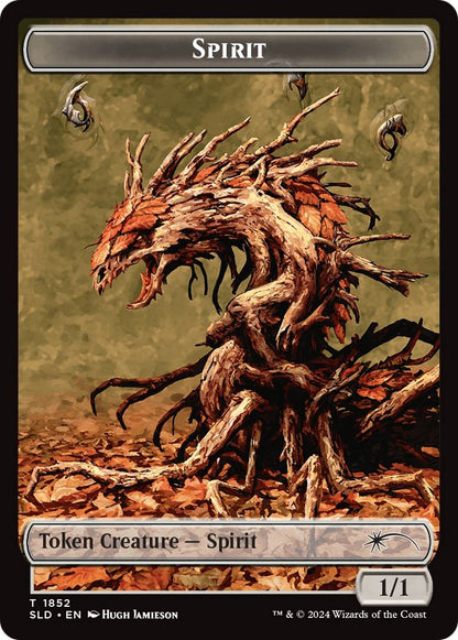 Shapeshifter Token (08) // Spirit Token (1852) [KHM/SLD Set Symbol] [The List] [Non-Foil]