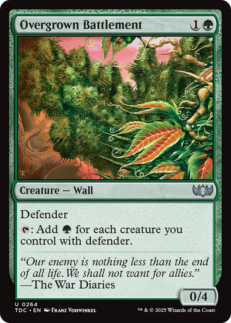 Overgrown Battlement [264] [Tarkir: Dragonstorm: Commander] [Non-Foil]