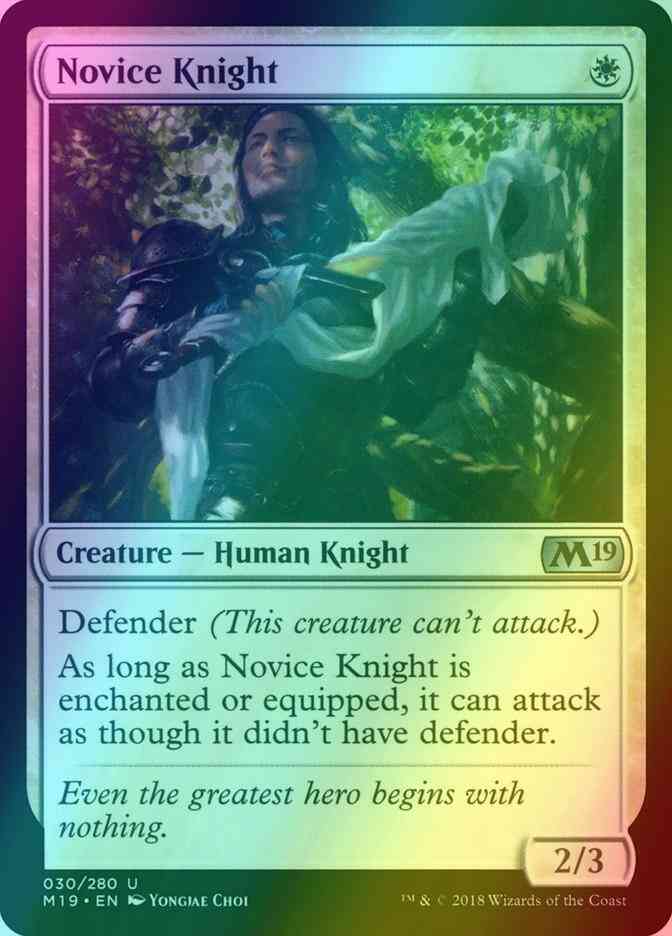 Novice Knight [30] [Core Set 2019] [Foil]