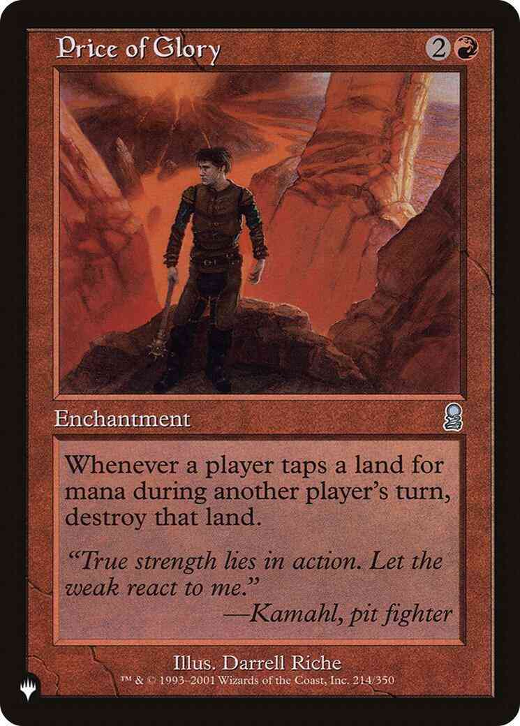 Price of Glory [ODY-214] [The List] [Non-Foil]
