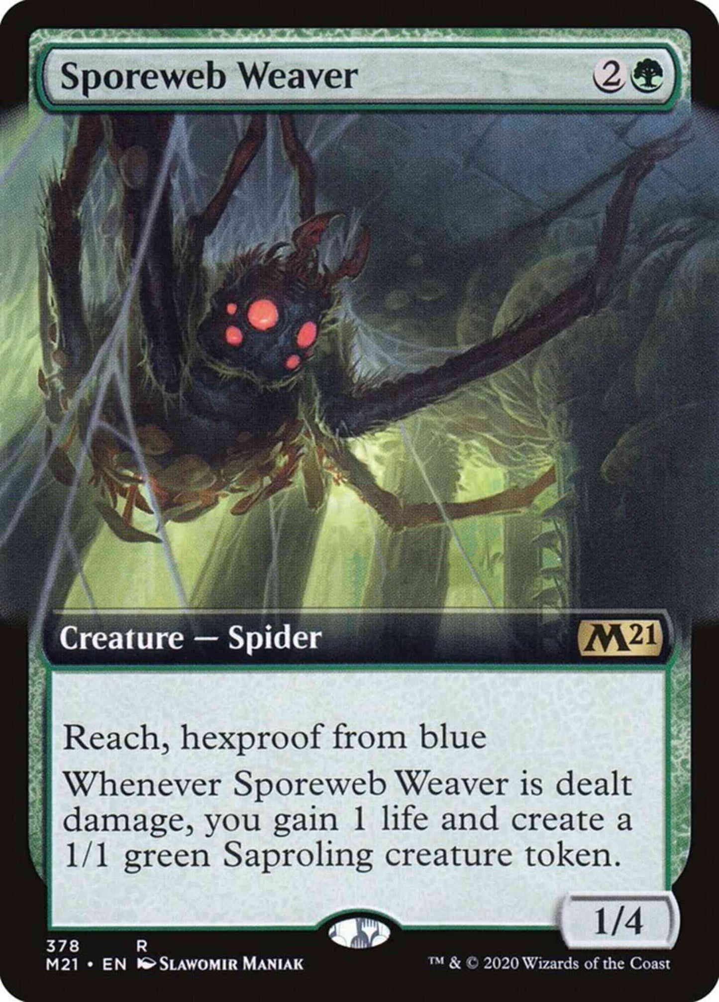 Sporeweb Weaver [378] [Extended Art] [Core Set 2021] [Non-Foil]