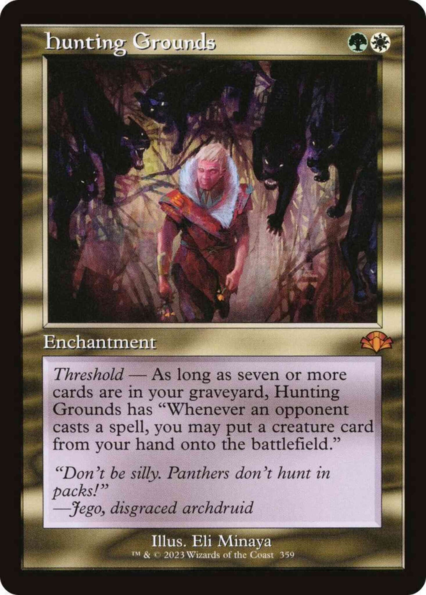 Hunting Grounds [359] [Retro Frame] [Dominaria Remastered] [Non-Foil]
