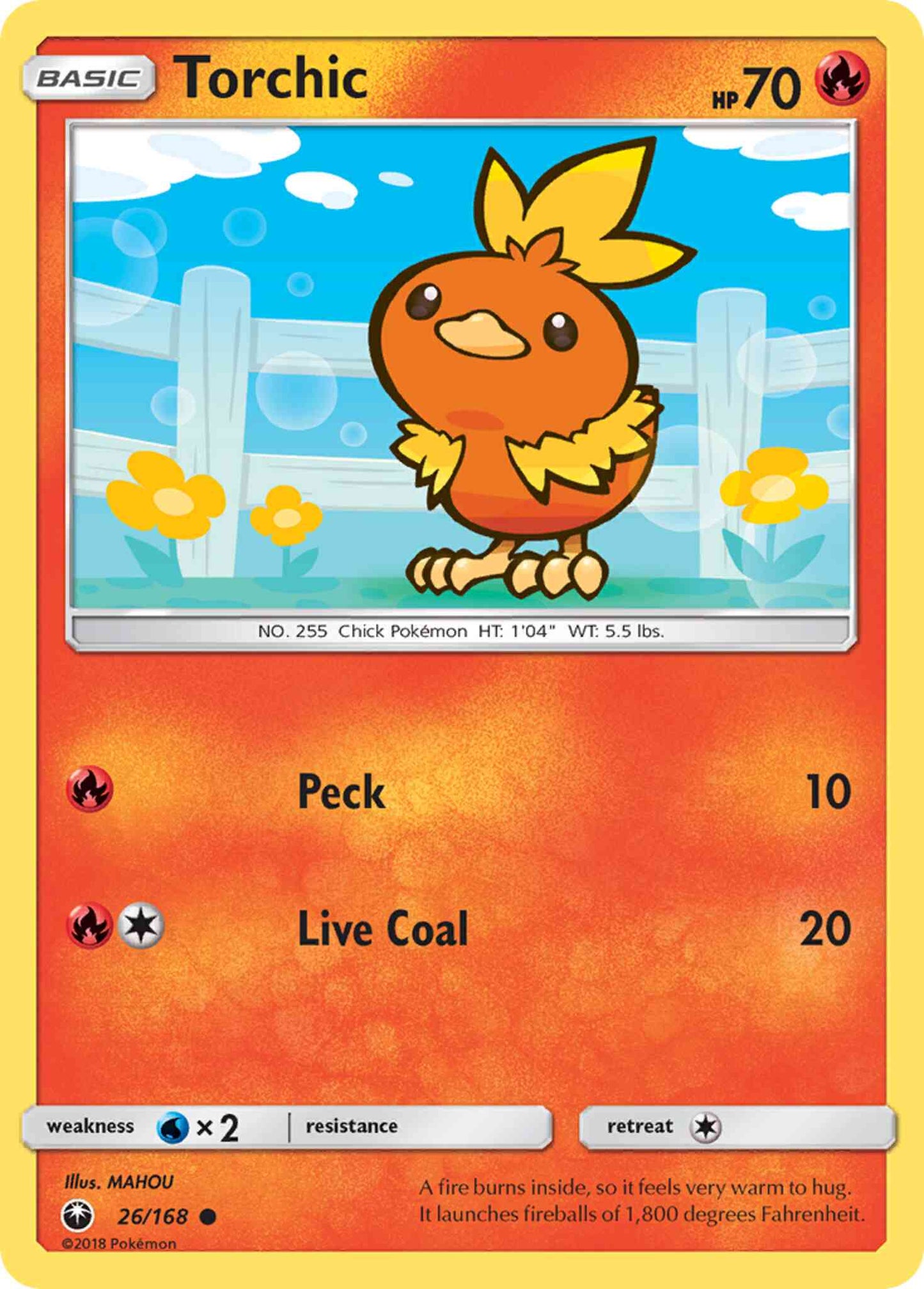 Torchic - 26/168 - Common [sm7-26] [Reverse Holo]