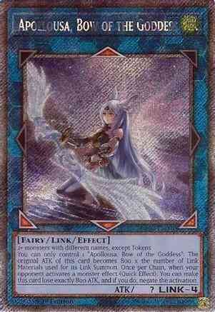 Apollousa, Bow of the Goddess - Alternate Art - RA02-EN040 - Platinum Secret Rare - 1st Edition