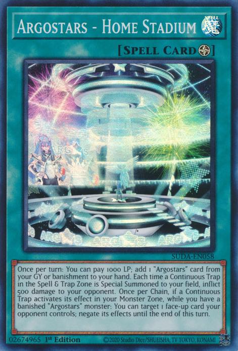 Argostars - Home Stadium - SUDA-EN058 - Super Rare - 1st Edition
