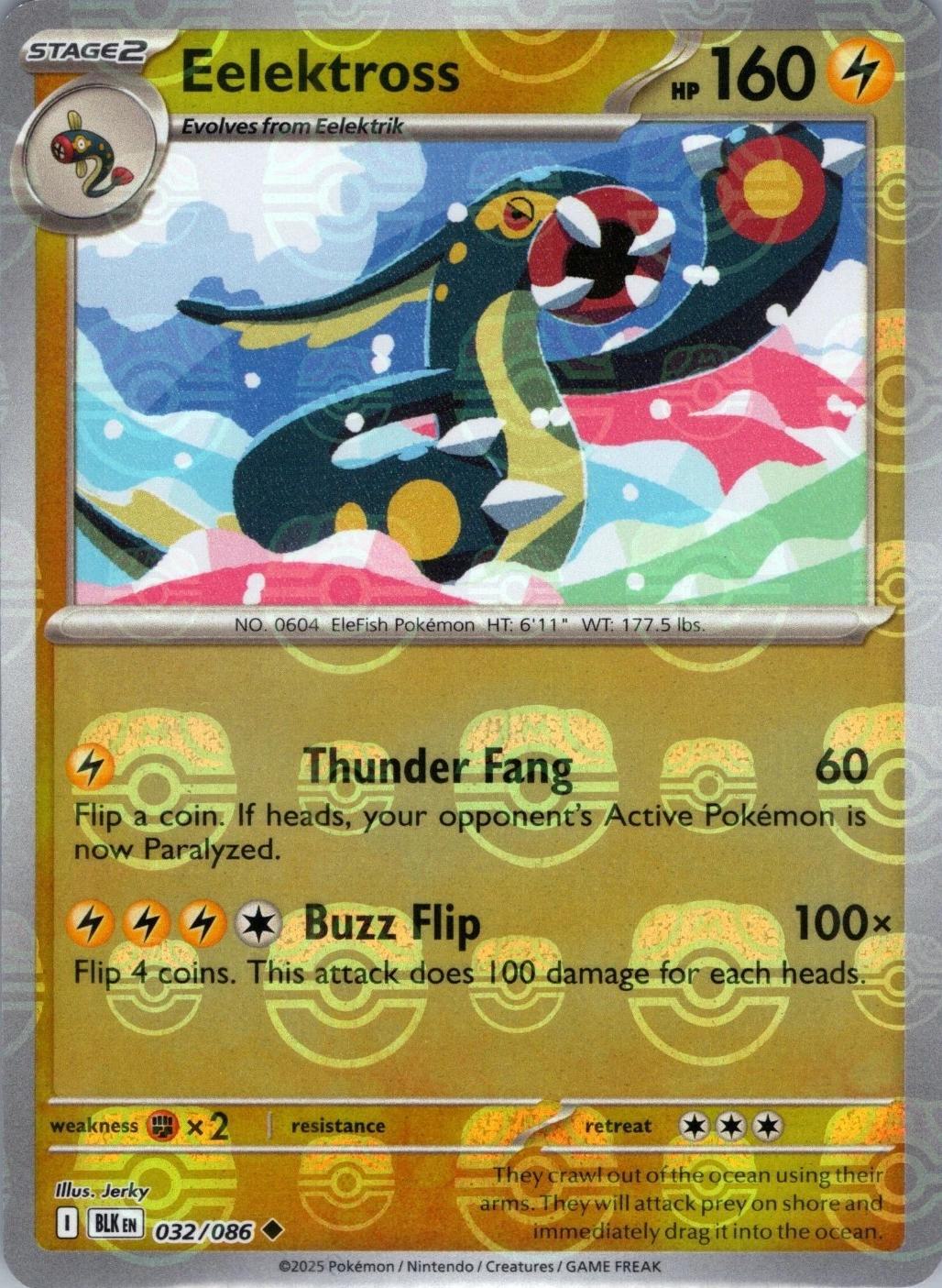 Eelektross - Master Ball Pattern - 032/086 - Uncommon [sv105b-032] [Reverse Holo]