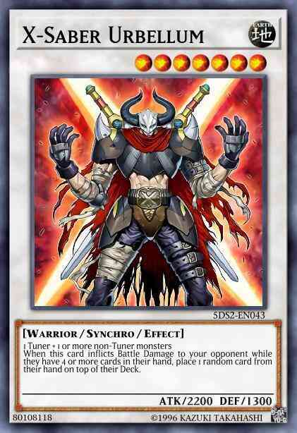 X-Saber Urbellum - 5DS2-EN043 - Super Rare - 1st Edition