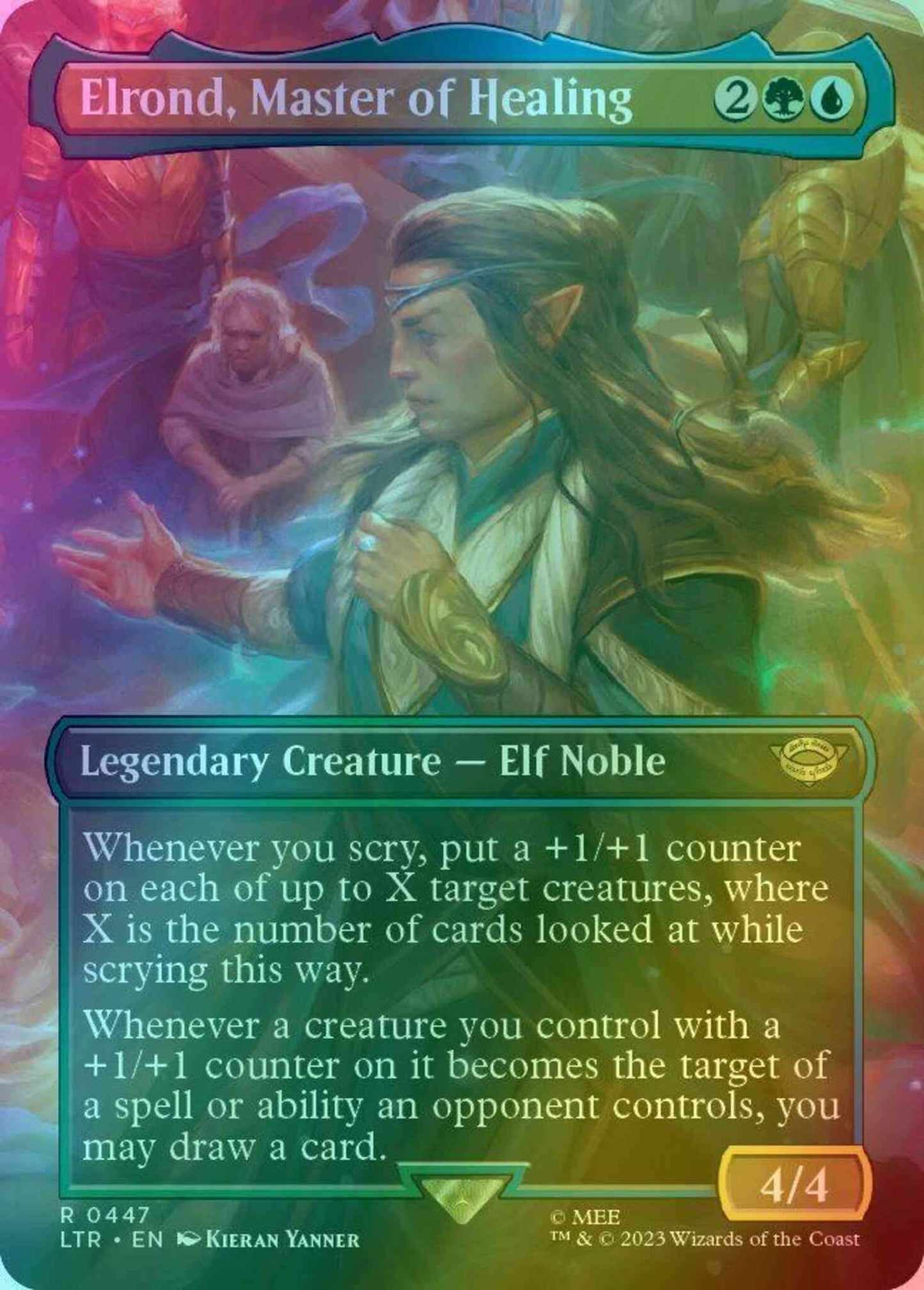 Elrond, Master of Healing [447] [Borderless] [The Lord of the Rings: Tales of Middle-earth] [Foil]