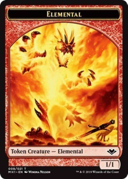 Elemental Token (08) // Rhino Token (13) [Modern Horizons Tokens] [Non-Foil]