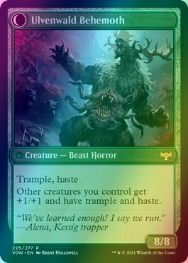 Ulvenwald Oddity // Ulvenwald Behemoth [225] [Innistrad: Crimson Vow] [Foil]