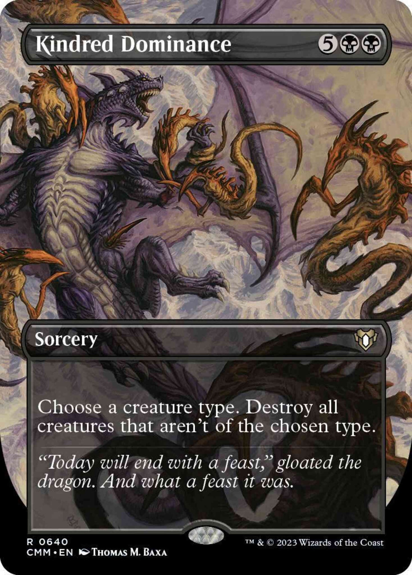Kindred Dominance [640] [Borderless] [Commander Masters] [Non-Foil]