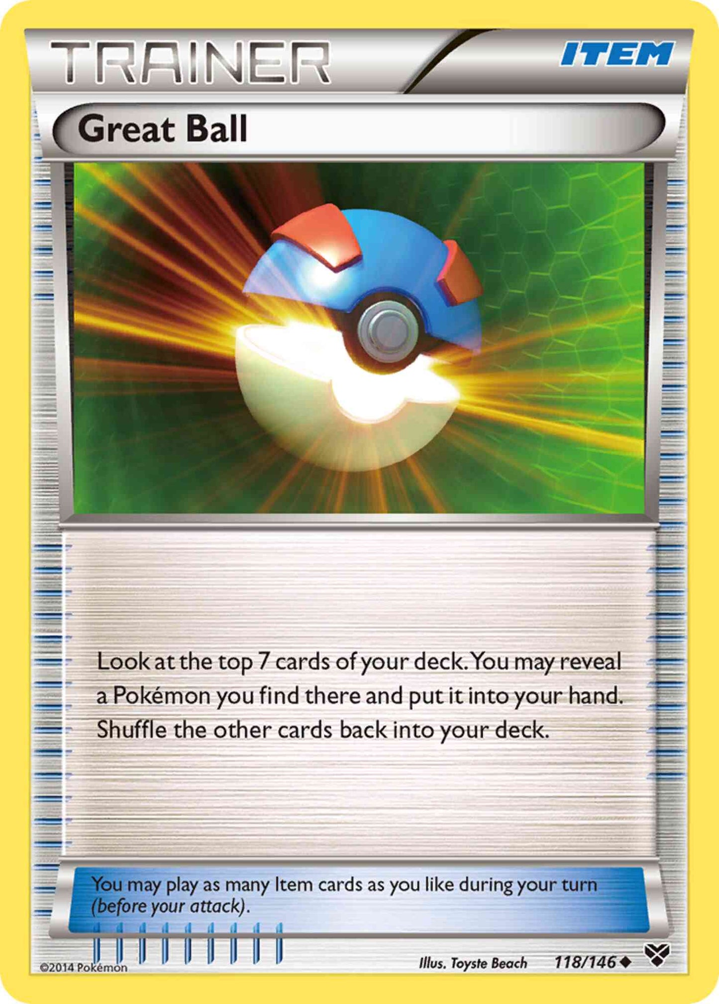 Great Ball - 118/146 - Uncommon [xy1-118] [Reverse Holo]