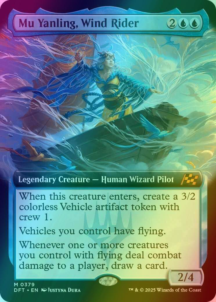Mu Yanling, Wind Rider [379] [Extended Art] [Aetherdrift] [Foil]