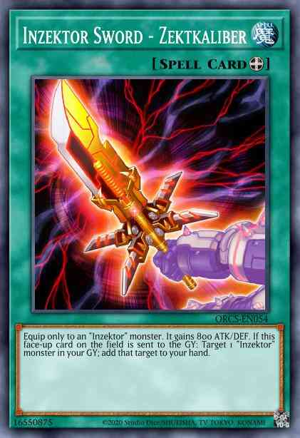 Inzektor Sword - Zektkaliber - ORCS-EN054 - Ultra Rare - 1st Edition