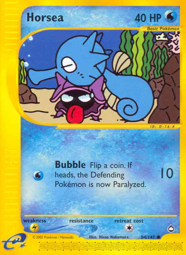 Horsea - 84/147 - Common [ecard2-84] [Reverse Holo]
