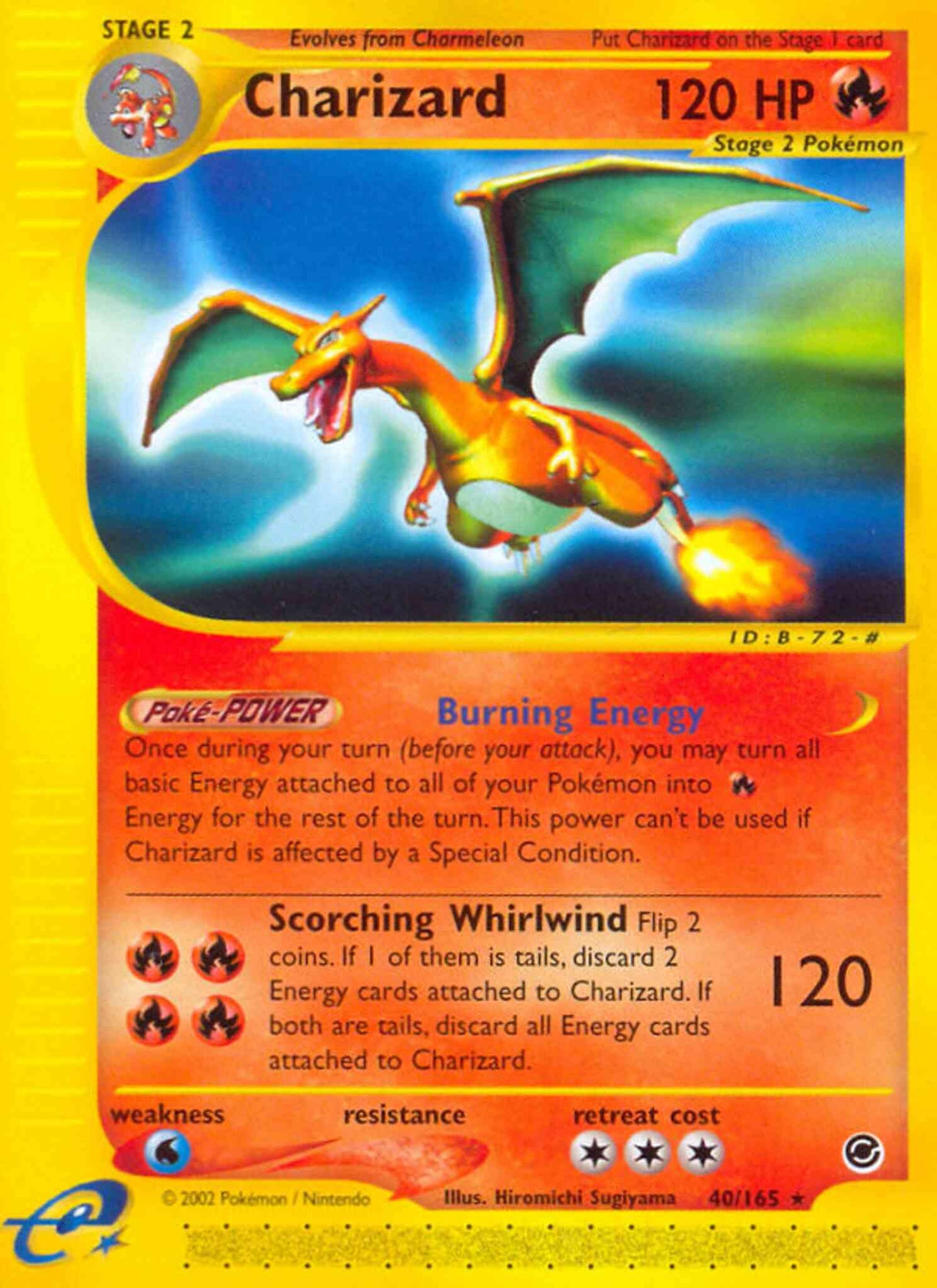 Charizard - 40/165 - Rare [ecard1-40] [Reverse Holo]
