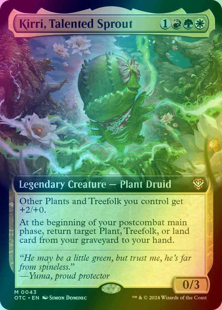 Kirri, Talented Sprout [43] [Extended Art] [Outlaws of Thunder Junction: Commander] [Foil]