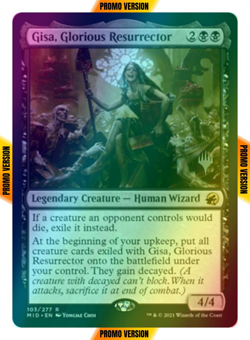 Gisa, Glorious Resurrector [Promo Pack] [103p] [Innistrad: Midnight Hunt Promos] [Foil]