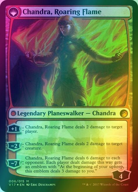 Chandra, Fire of Kaladesh // Chandra, Roaring Flame [6] [From the Vault: Transform] [Foil]