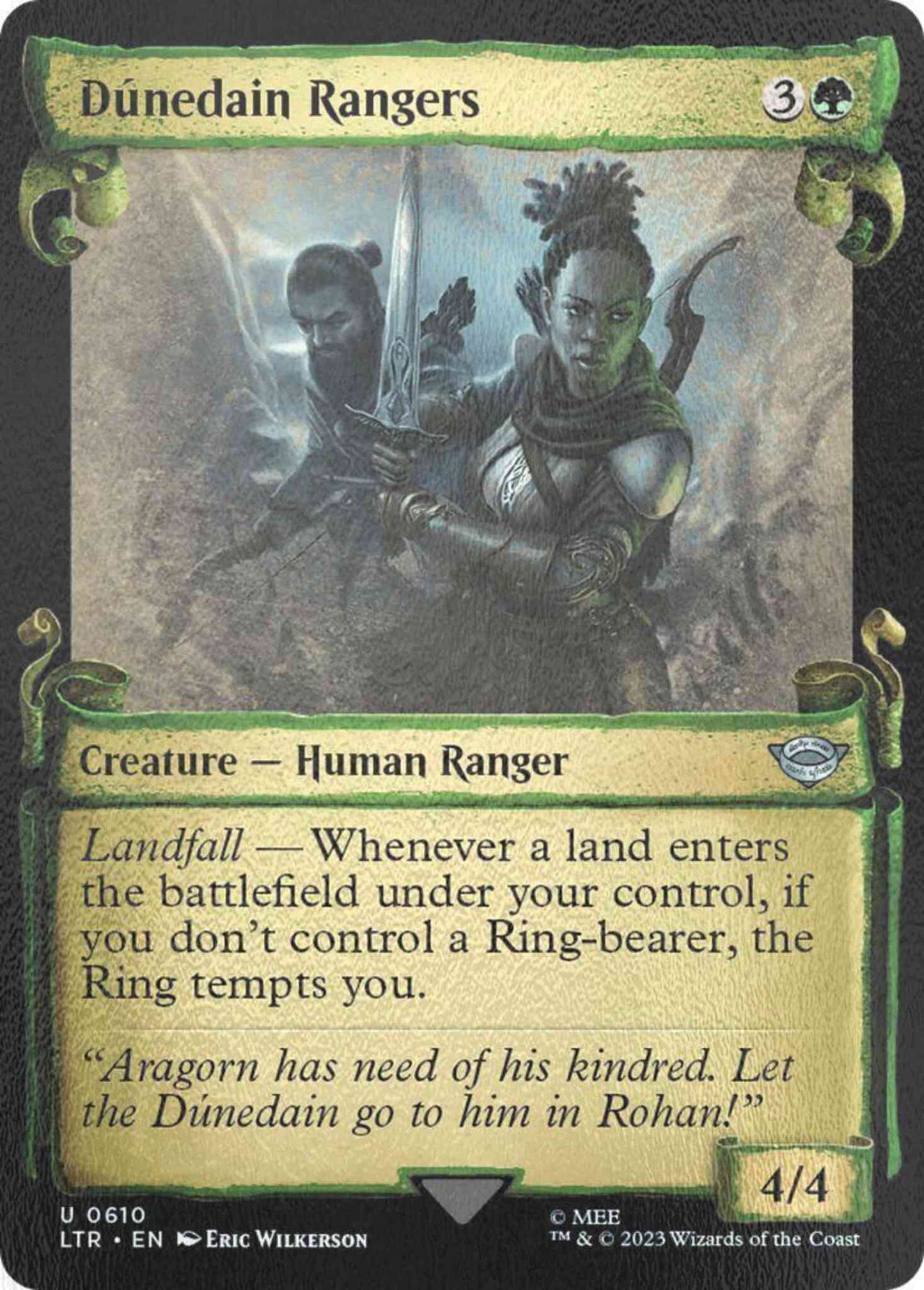 Dúnedain Rangers [610] [Scrolls Showcase] [The Lord of the Rings: Tales of Middle-earth] [Silver Foil]